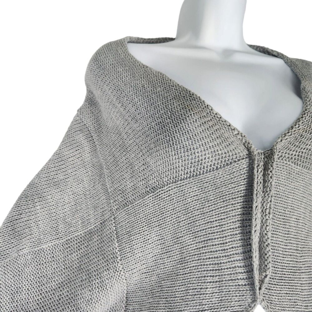 Fobya Soft Gray Cocoon Sweater Dolman Sleeves Size Small / Medium - Picture 2 of 7
